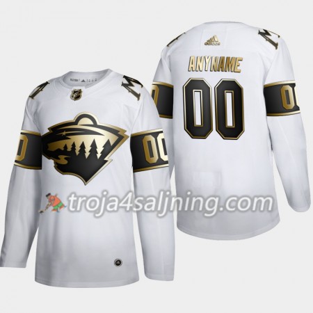 Minnesota Wild tröja Customized 2019-2020 Adidas Golden Edition Vit Authentic - NHL Tröjor Herr